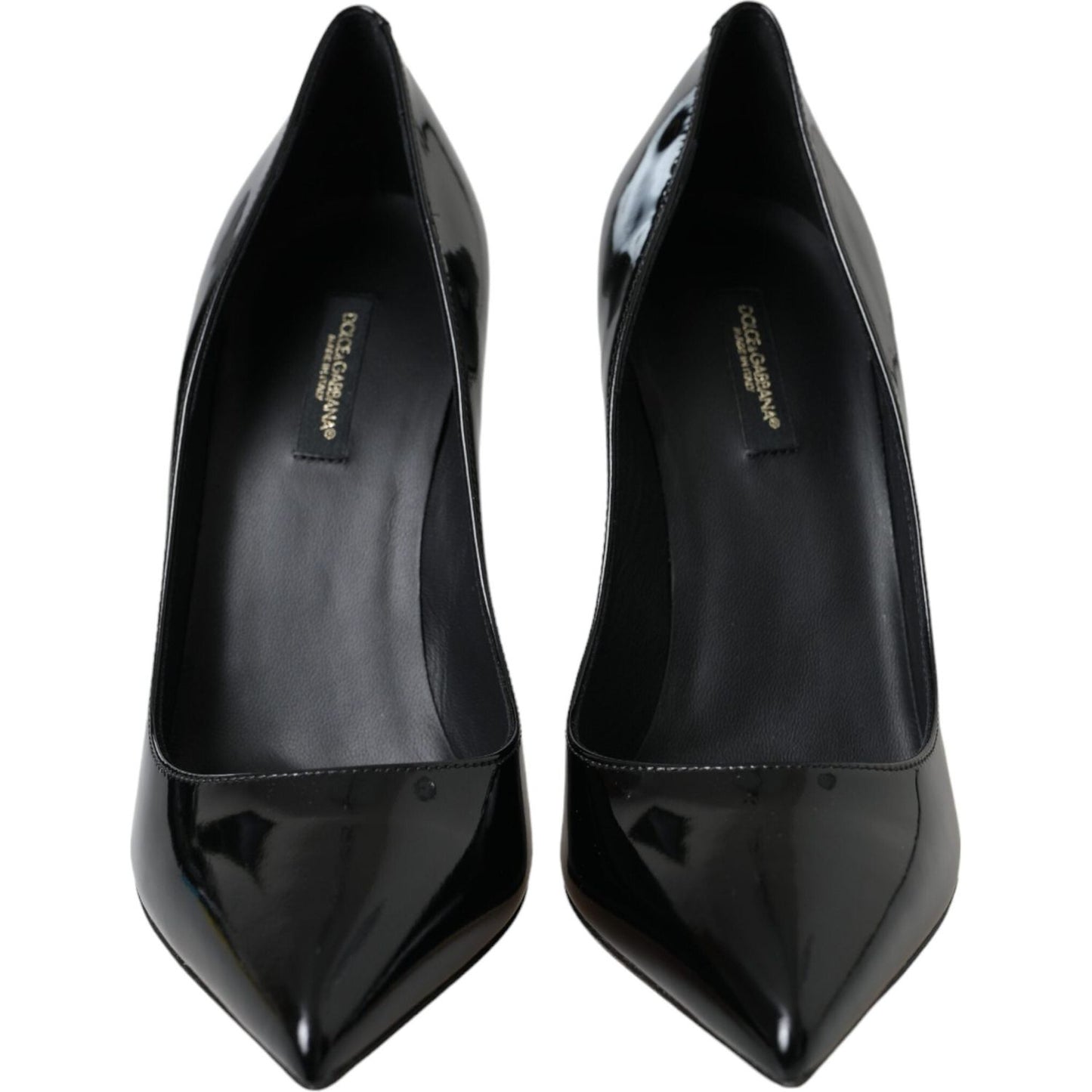 Dolce & Gabbana Black Patent Leather Bellucci Pumps Heels Shoes Dolce & Gabbana