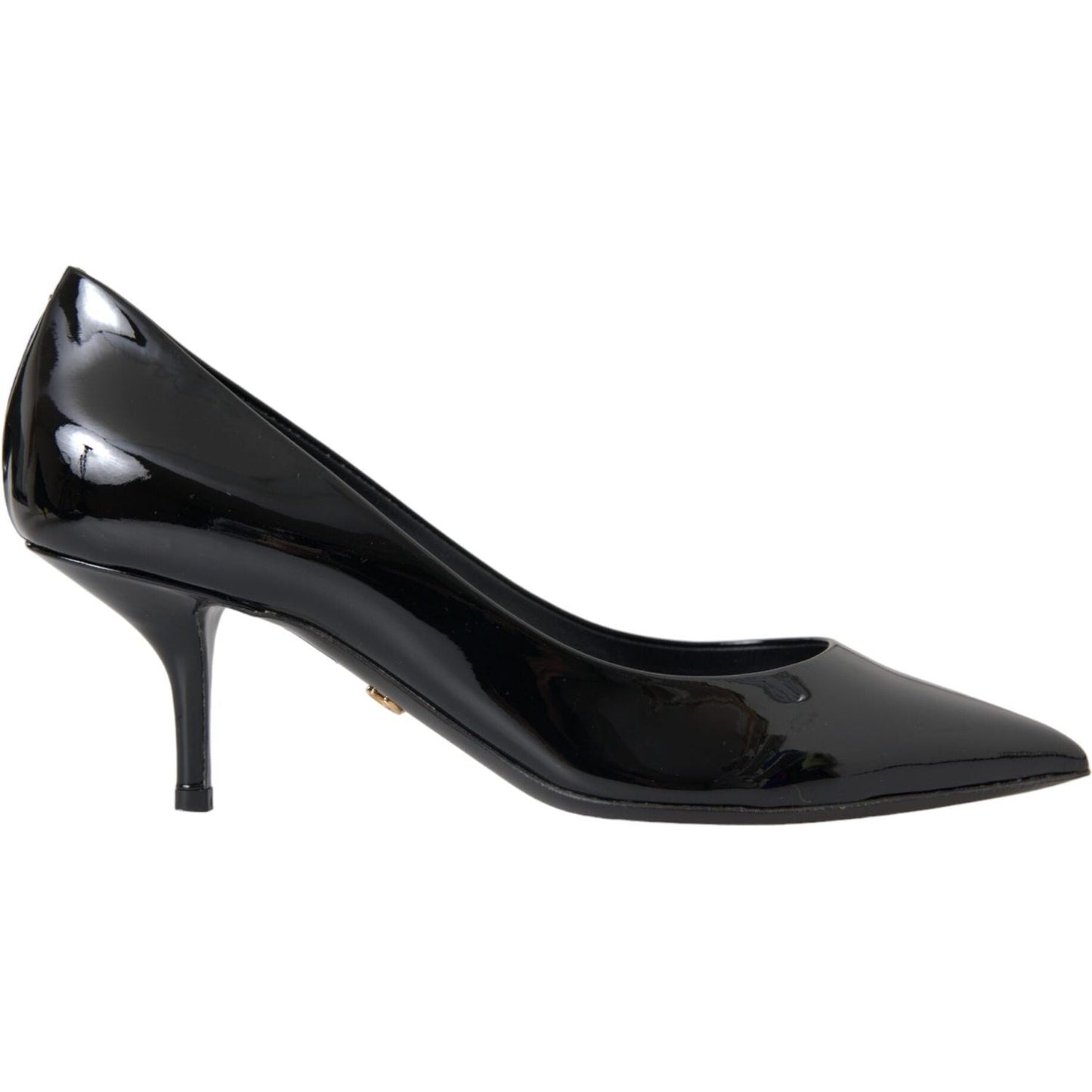 Black Patent Leather Heels Pumps Shoes