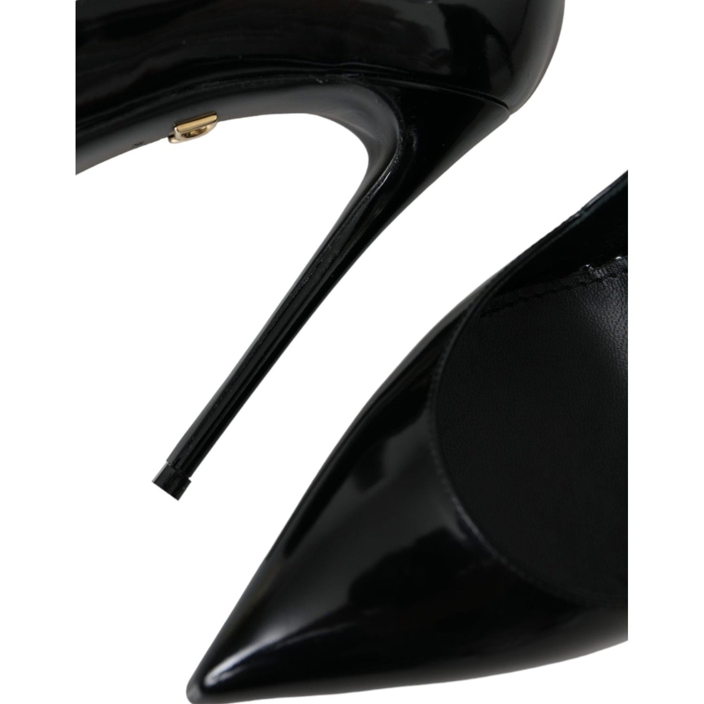 Black Patent Leather High Heels Pumps Shoes