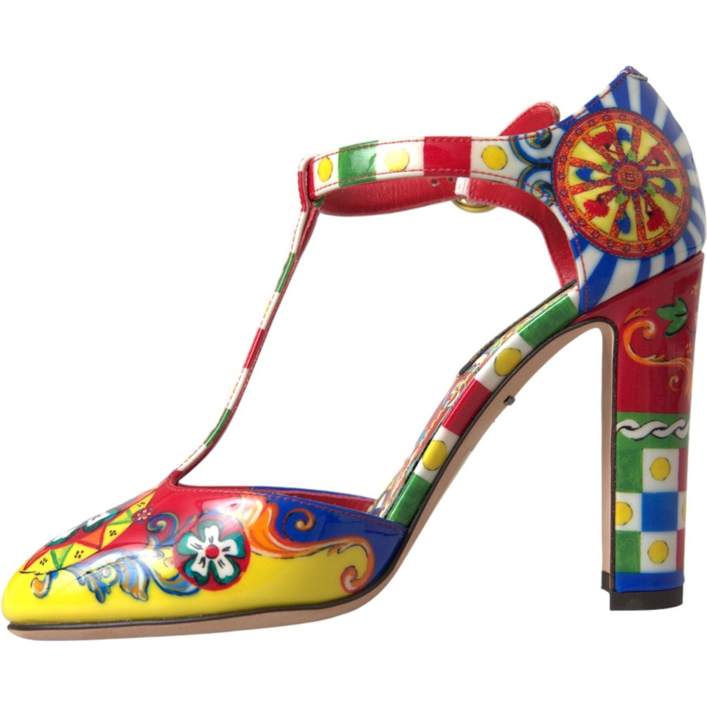 Multicolor Carretto T-strap Sandals Shoes