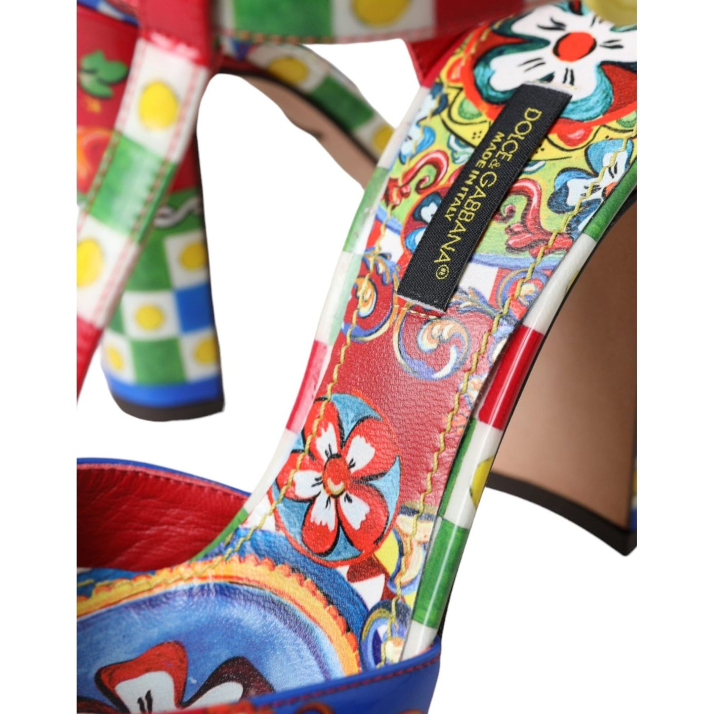 Multicolor Carretto T-strap Sandals Shoes