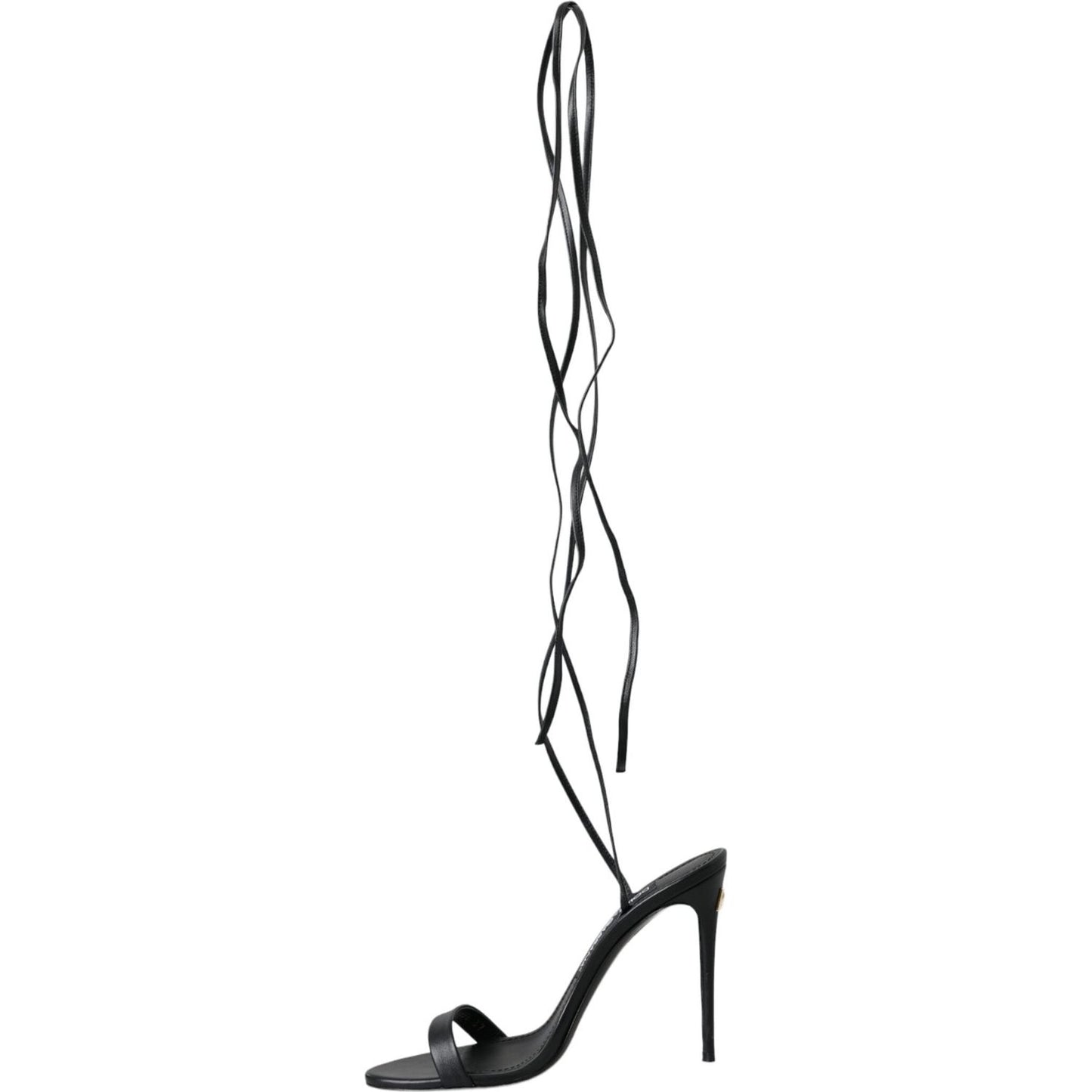 Dolce & Gabbana Black Suede Strap Sandals Stilettos Shoes Dolce & Gabbana