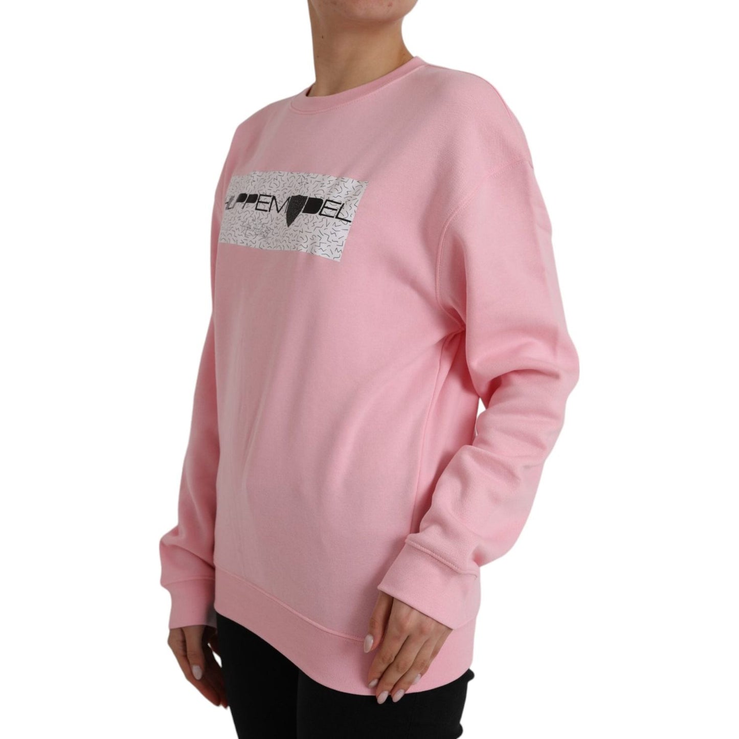 Philippe Model Pink Cotton Logo Long Sleeves Pullover Sweater Philippe Model