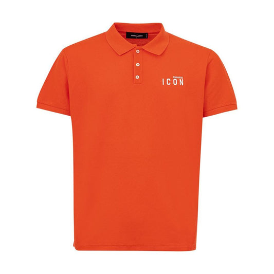 Orange Cotton Polo Shirt