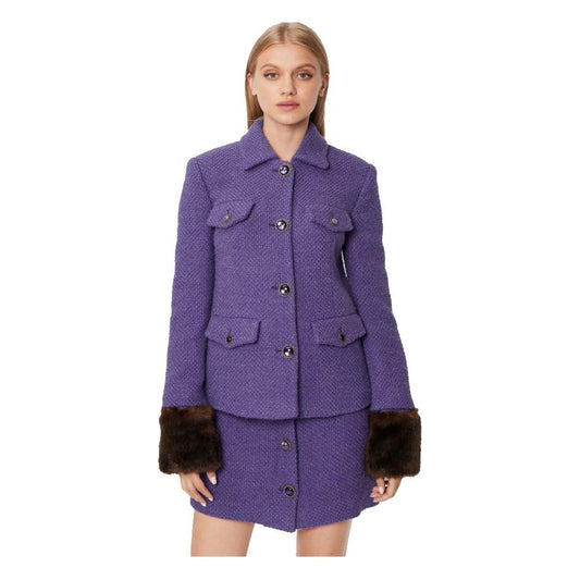 PINKO Purple Cotton Suits & Blazer PINKO