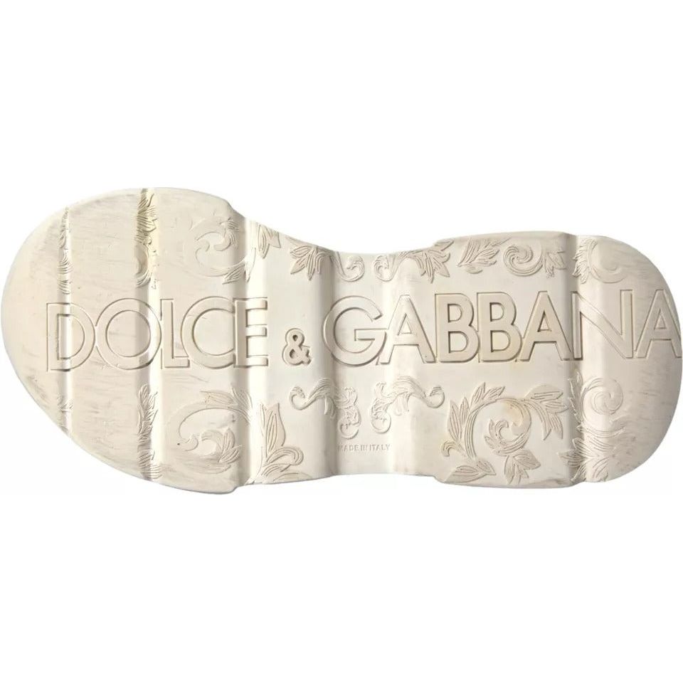 Dolce & Gabbana Black White DAYMASTER Leather Sneakers Women Shoes Dolce & Gabbana