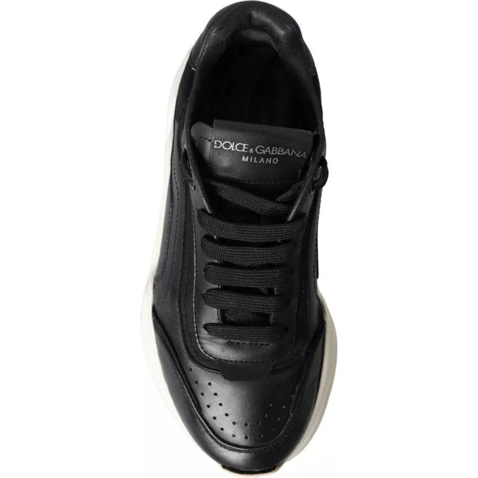 Dolce & Gabbana Black White DAYMASTER Leather Sneakers Women Shoes Dolce & Gabbana