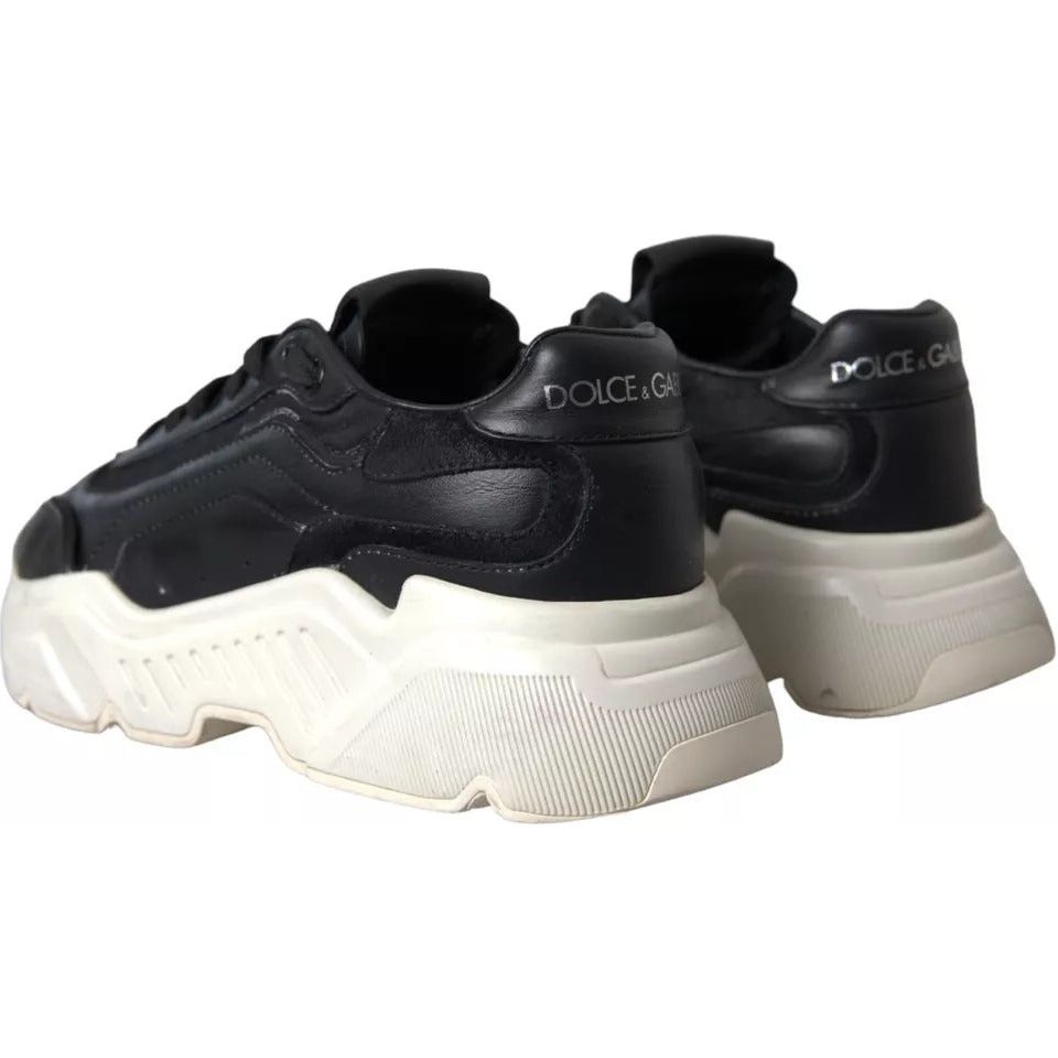 Dolce & Gabbana Black White DAYMASTER Leather Sneakers Women Shoes Dolce & Gabbana