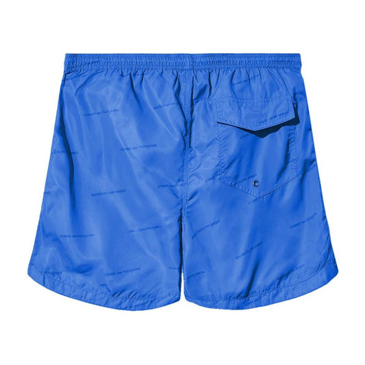 Blue Polyester Swimwear