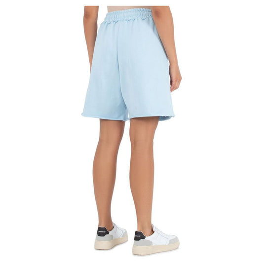 Light Blue Cotton Short