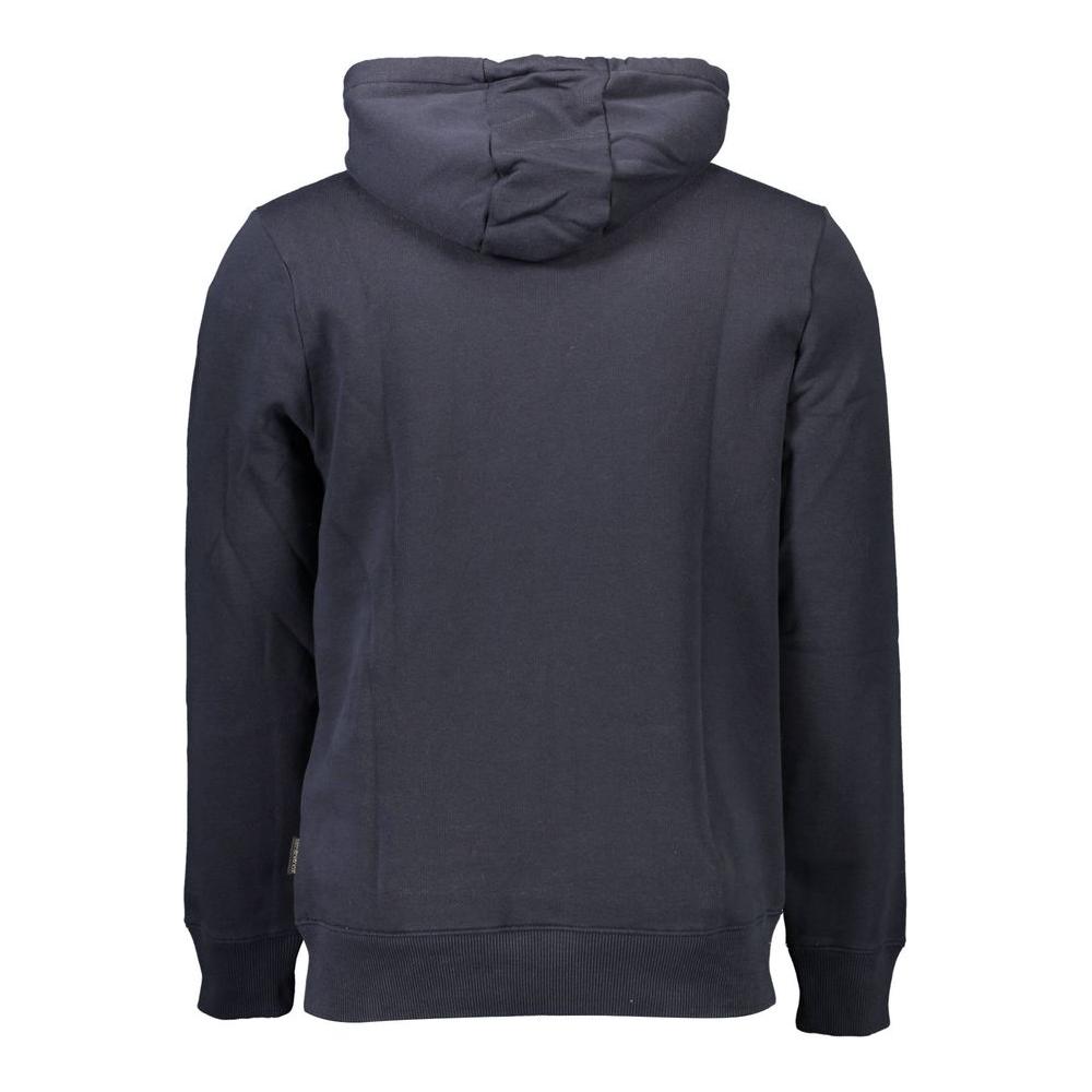 Chic Blue Organic-Cotton Blend Hoodie