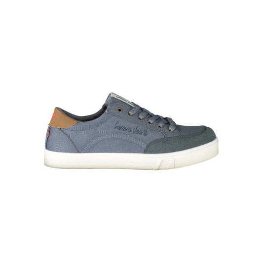 Blue Polyester Sneaker