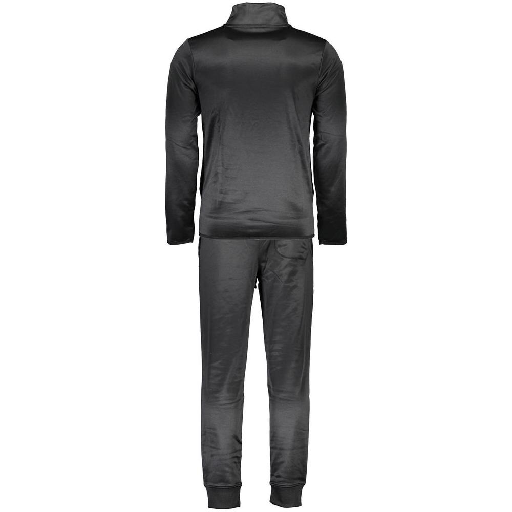 Sleek Black Tracksuit with Logo Detailing