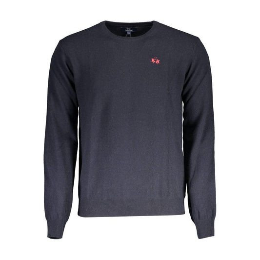 Elegant Blue Wool-Blend Sweater for Men La Martina