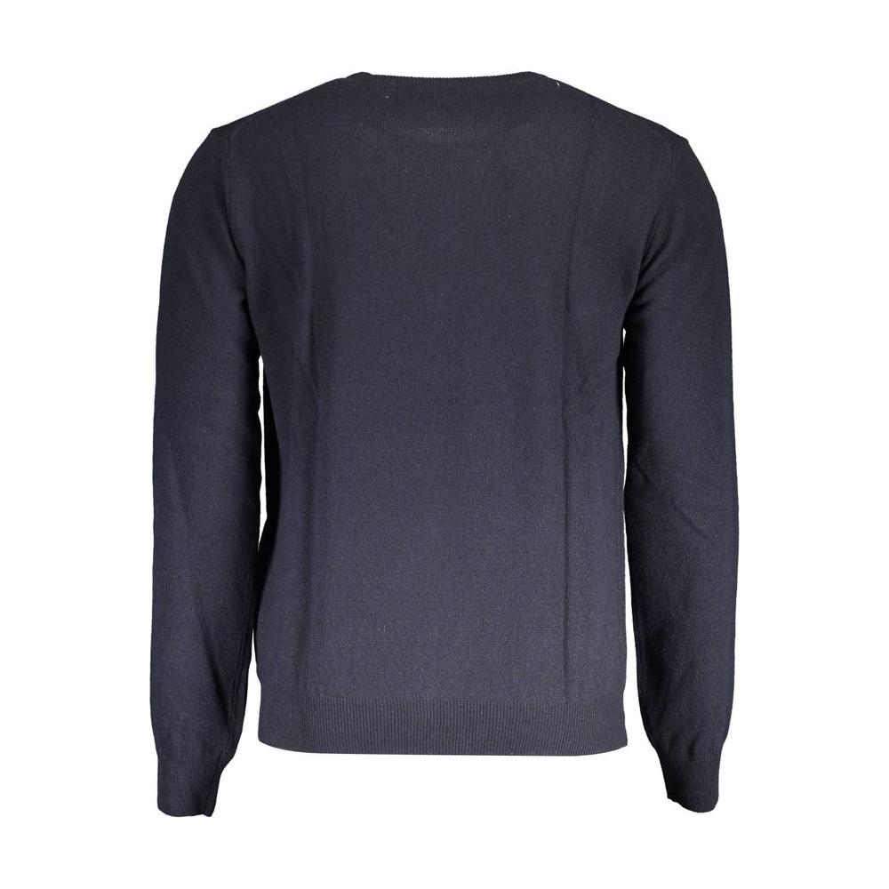 Elegant Blue Wool-Blend Sweater for Men