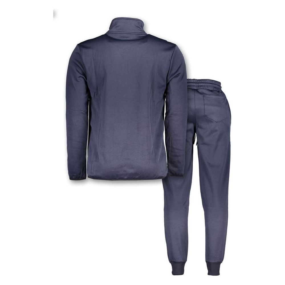 Elegant Blue Tracksuit Set - Sophisticated Style