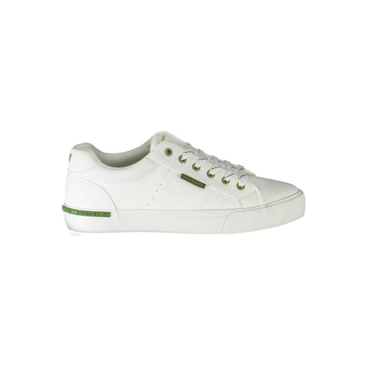 White Polyester Sneaker