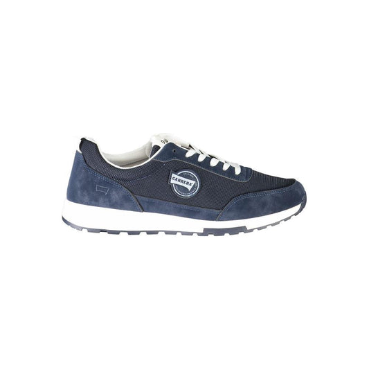 Blue Polyester Sneaker