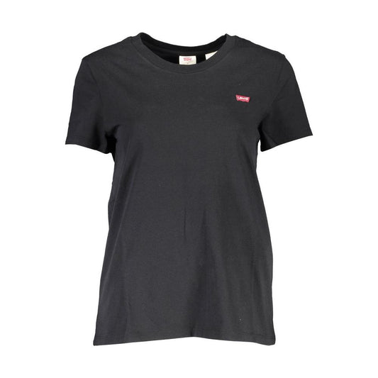 Chic Black Logo Tee for Everyday Elegance