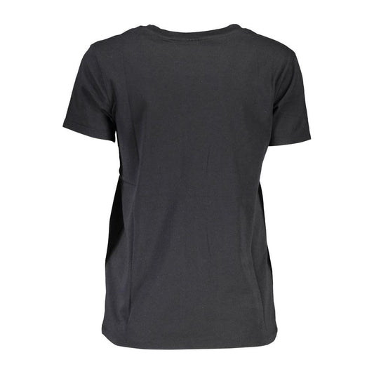 Chic Black Logo Tee for Everyday Elegance