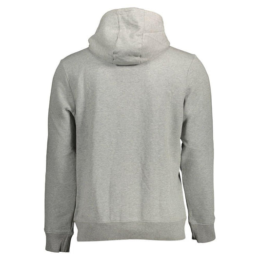 Chic Gray Organic Cotton Blend Hoodie