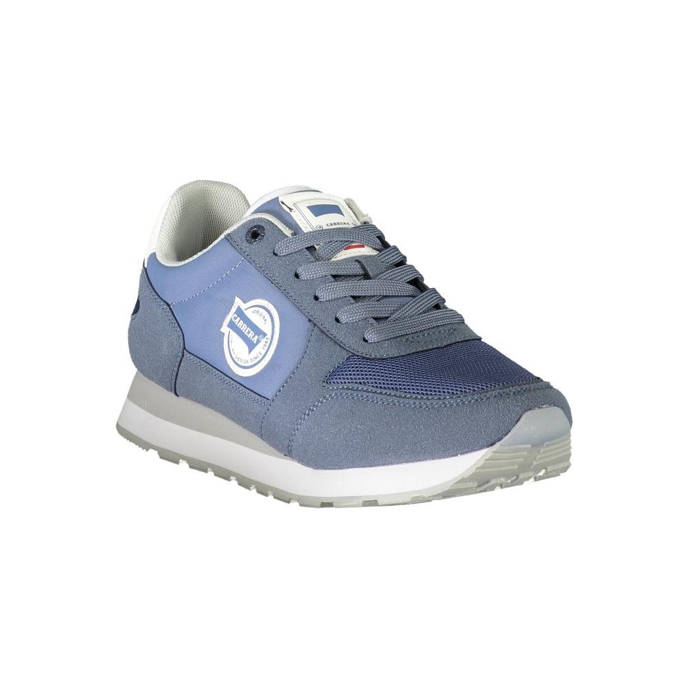 Blue Polyester Sneaker