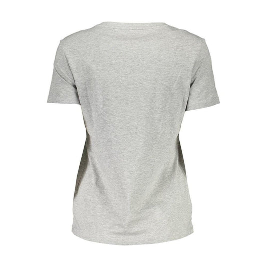 Elite Gray Organic Cotton Tee for Her