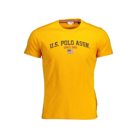 U.S. POLO ASSN. Elegant Orange Crew Neck Logo Tee U.S. POLO ASSN.