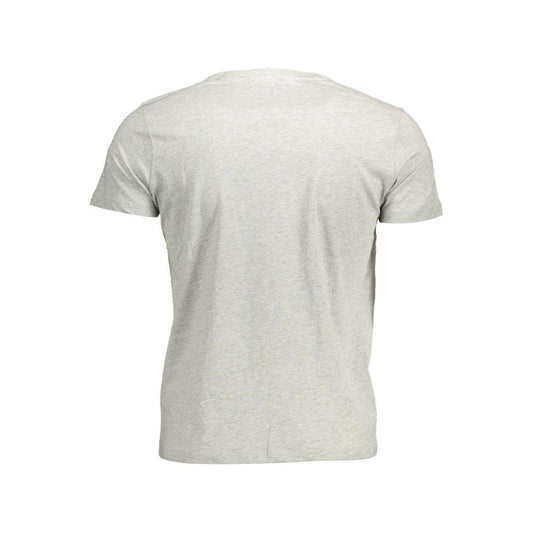 U.S. POLO ASSN. Elegant Gray Crew Neck Cotton Tee U.S. POLO ASSN.