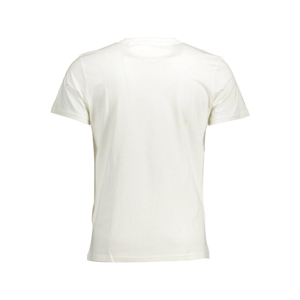 Crisp White Cotton Crew Neck Tee