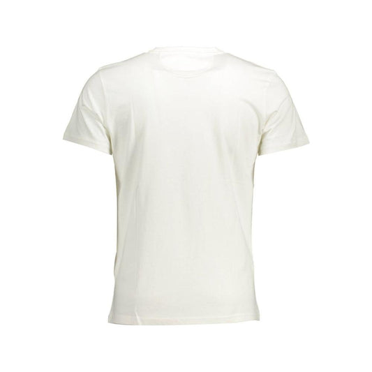 Crisp White Cotton Crew Neck Tee