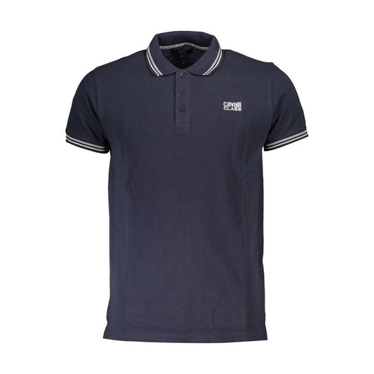 Blue Cotton Polo Shirt