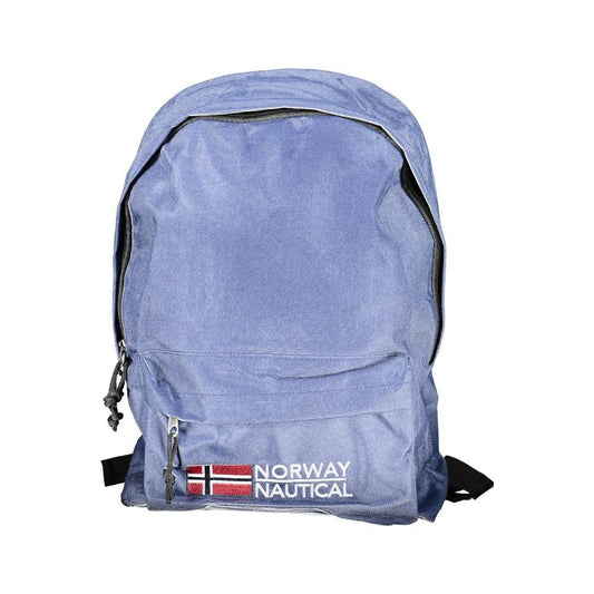 Blue Polyester Backpack