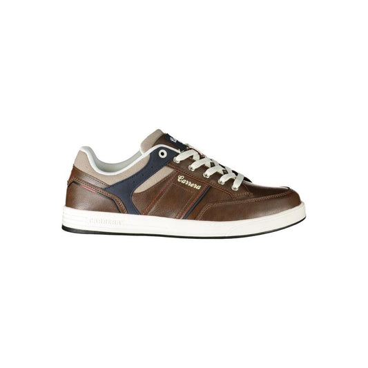 Brown Polyester Sneaker