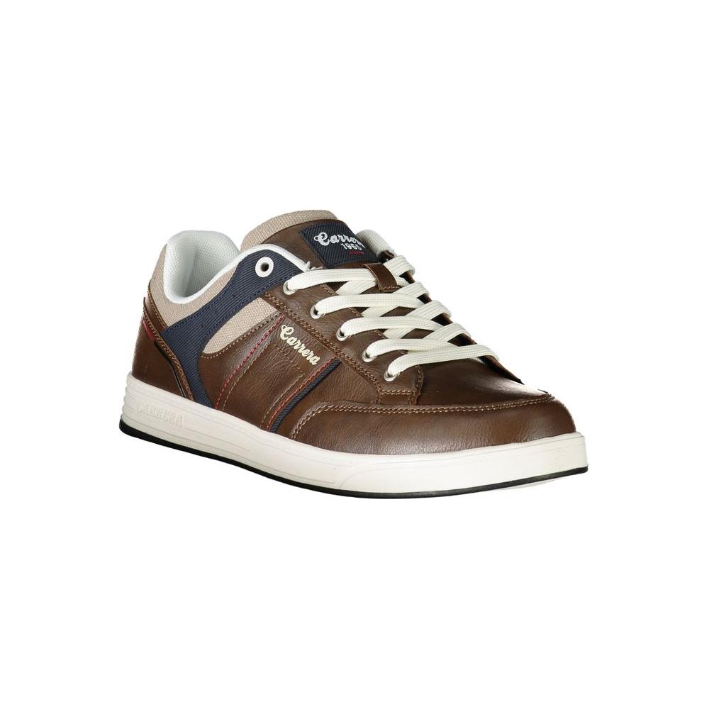 Brown Polyester Sneaker