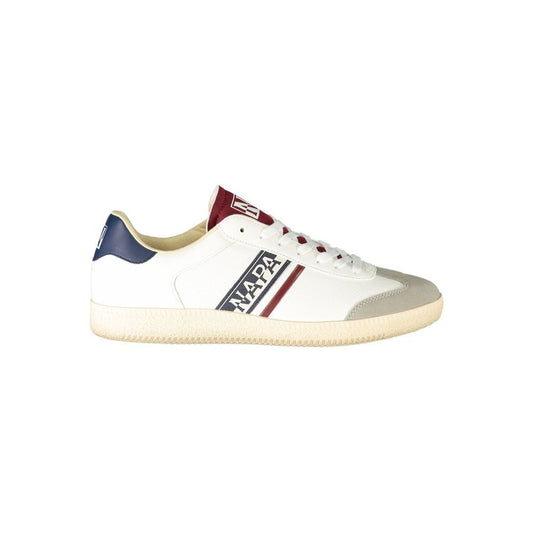 White Polyester Sneaker