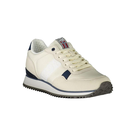 White Polyester Sneaker