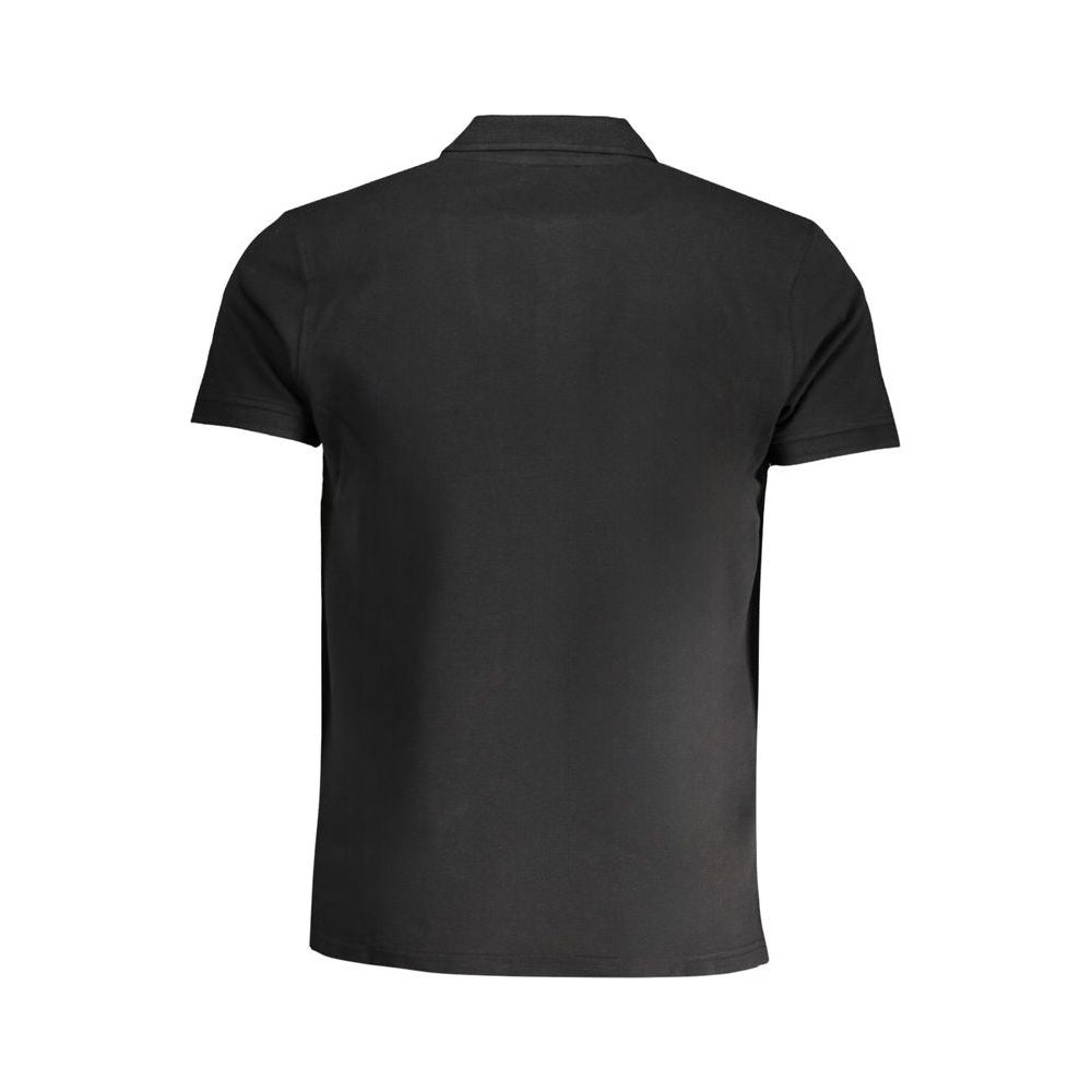 Black Cotton Polo Shirt