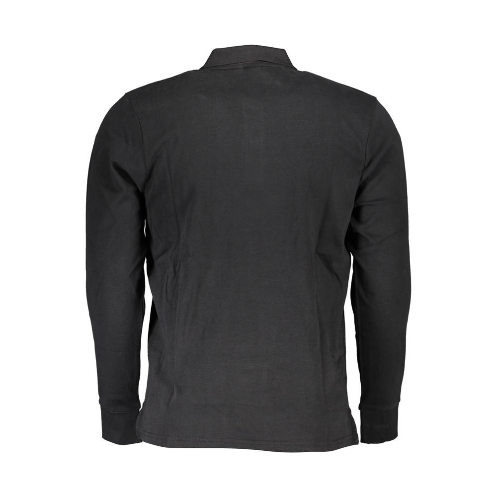 Black Cotton Polo Shirt