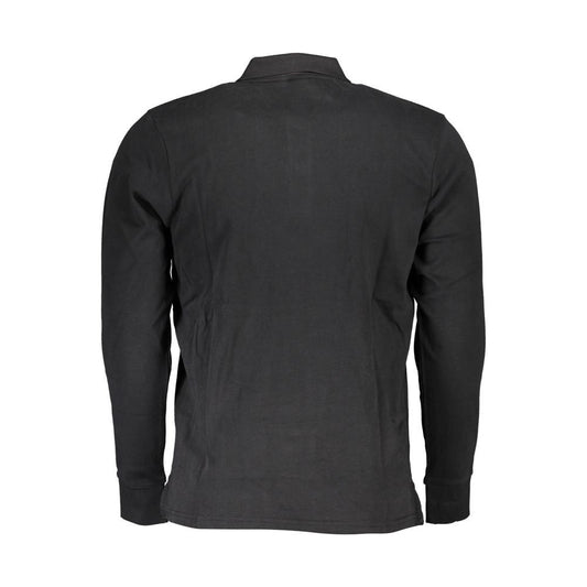 Black Cotton Polo Shirt