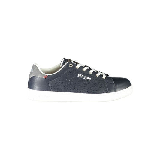 Blue Polyester Sneaker