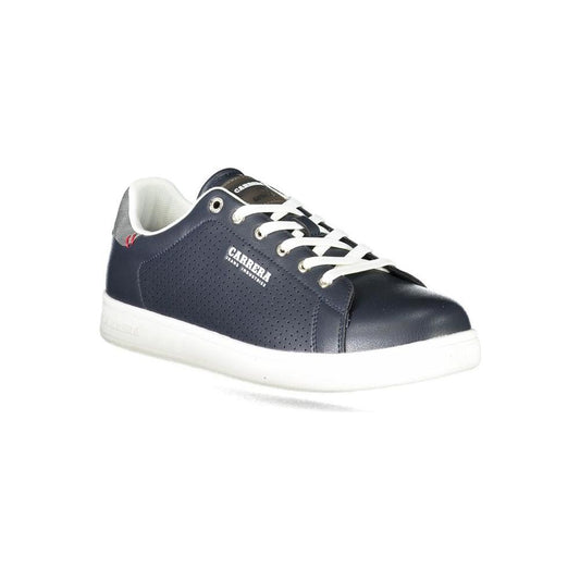 Blue Polyester Sneaker