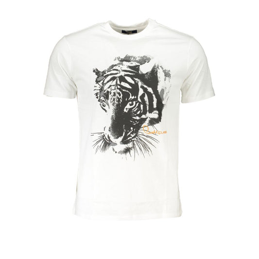 Cavalli Class White Cotton T-Shirt Cavalli Class