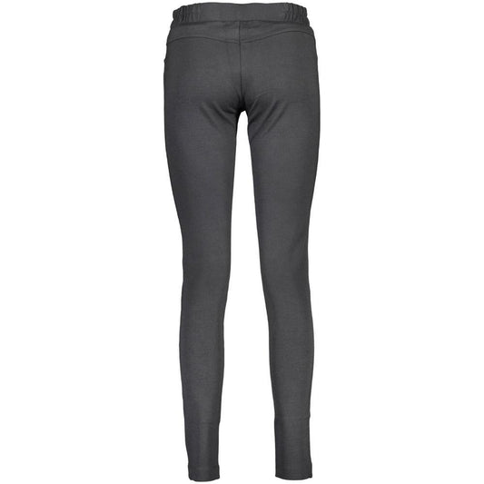 Sleek Black Elastic Waist Leggings