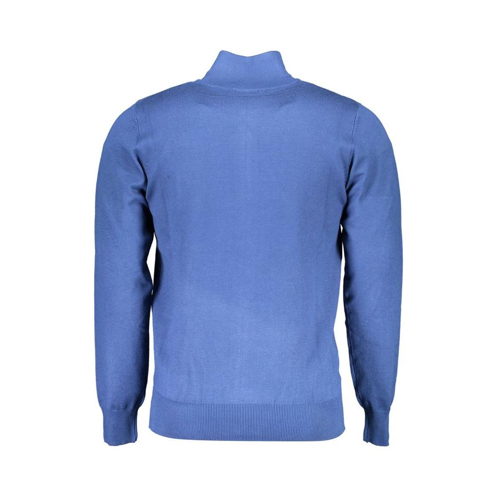 Blue Nylon Sweater