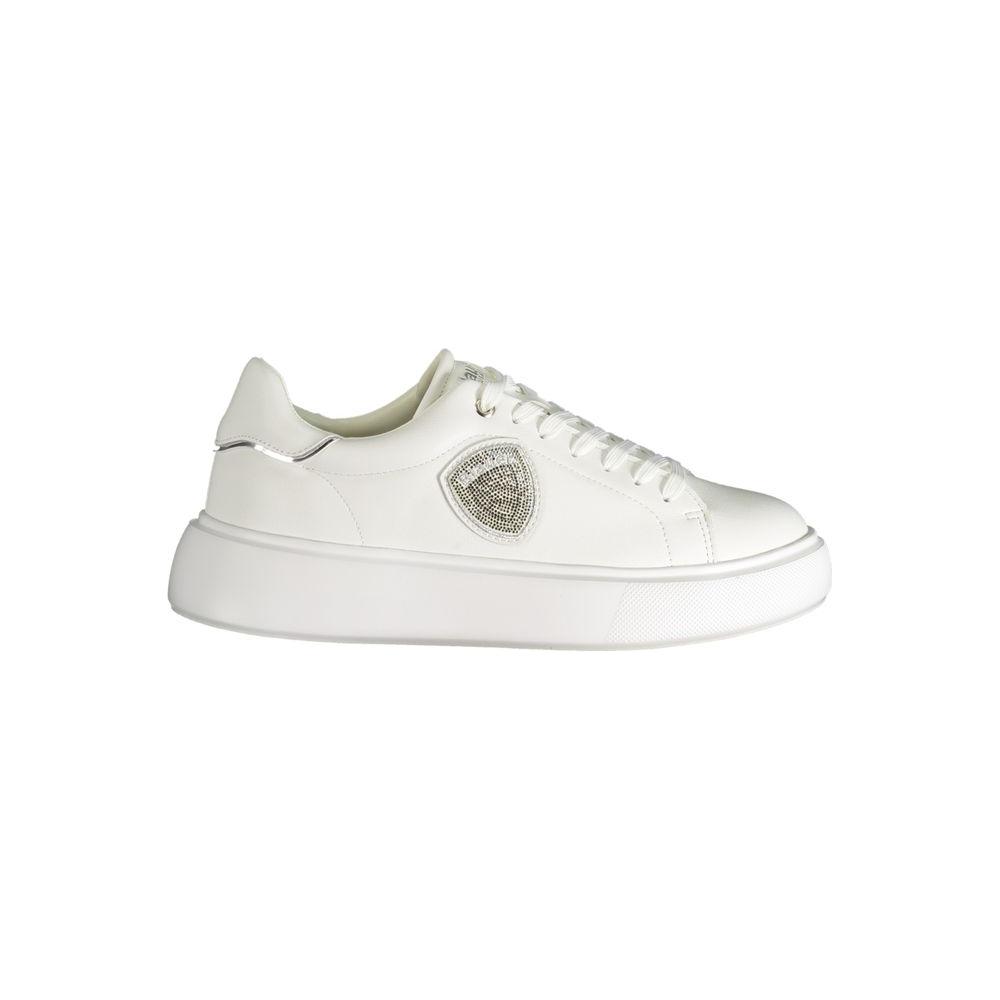 Blauer White Polyester Sneaker Blauer