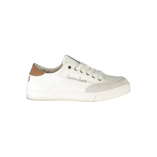 White Polyester Sneaker