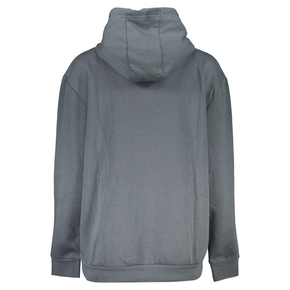 Elegant Hooded Fleece Sweatshirt in Gray