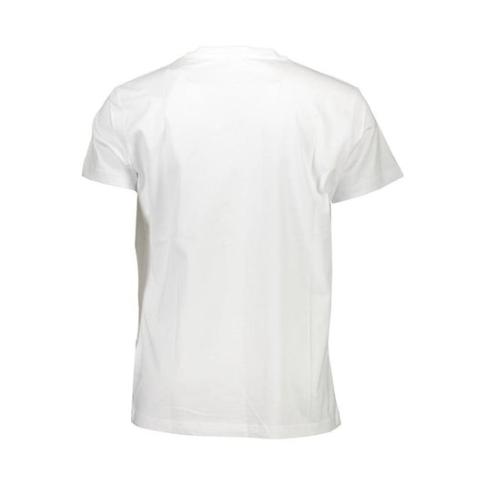 Diesel Crisp White Crew Neck Tee with Iconic Print Diesel