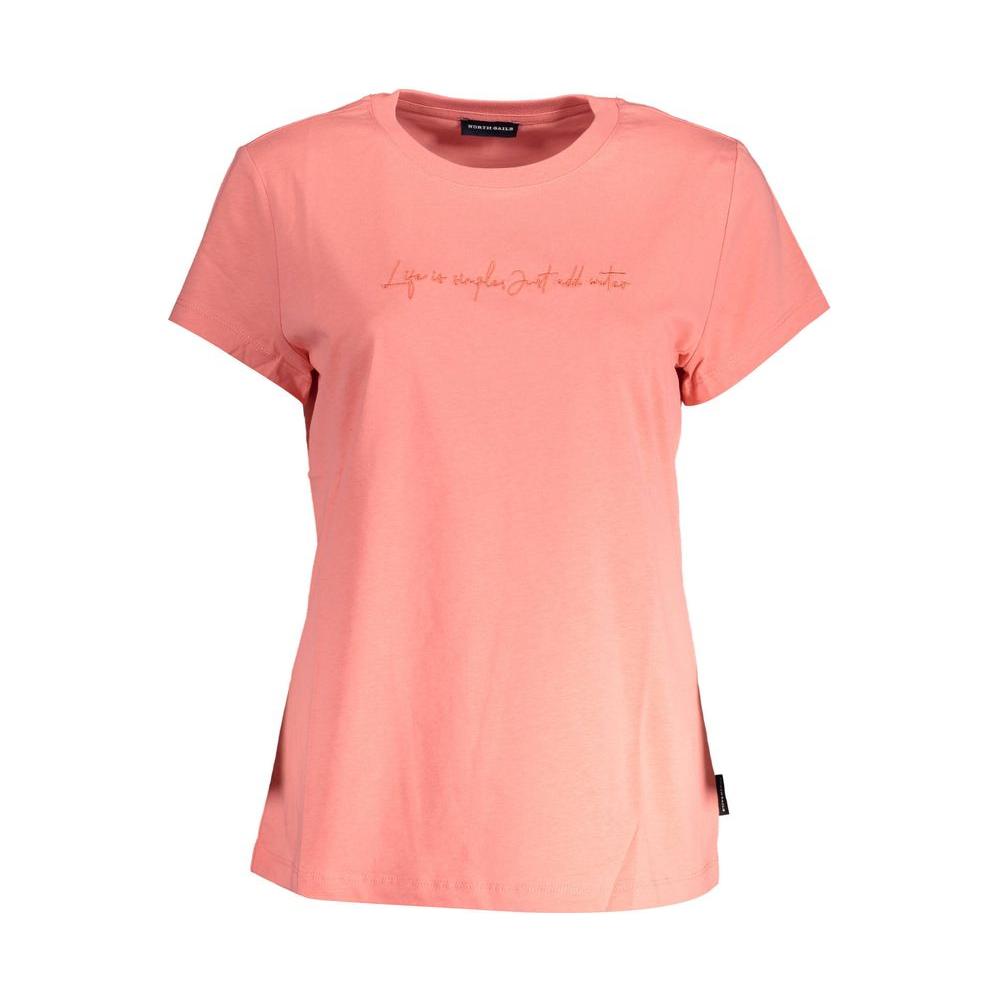 North Sails Chic Pink Organic Cotton Tee North Sails